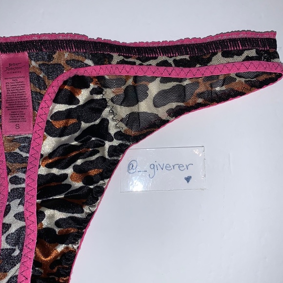 VS X Betsey Johnson Pink Leopard 36 C / S Bra Set - Picture 12 of 16